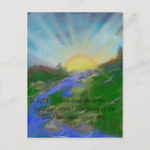 Cartão postal de imagem de script inspiracional