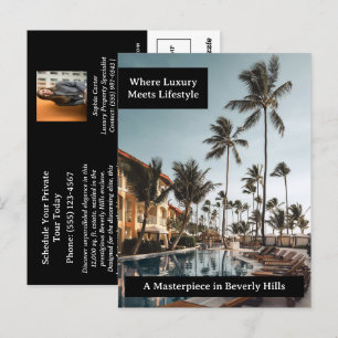 Cartão Postal de Imóveis de Luxo Personalizado