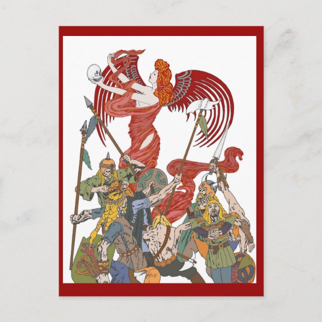 Cartão postal de incêndio Valkyrie (Frente)