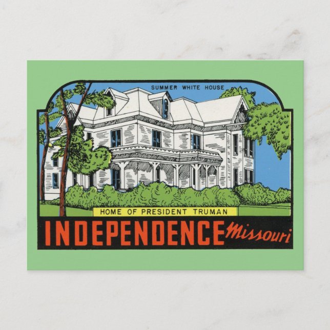 Cartão postal de Independence, Missouri (Frente)