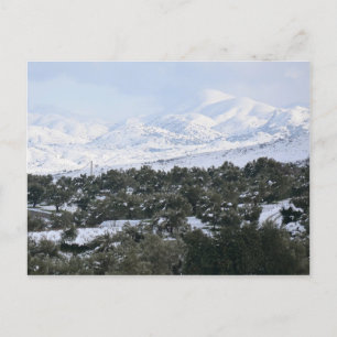 Cartão postal de inverno em Creta
