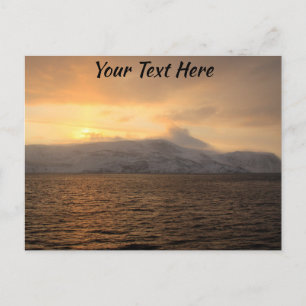 Cartão postal de inverno para a Noruega personaliz