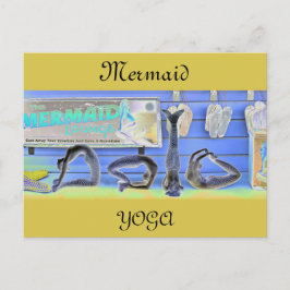 Cartão postal de ioga da Sereia