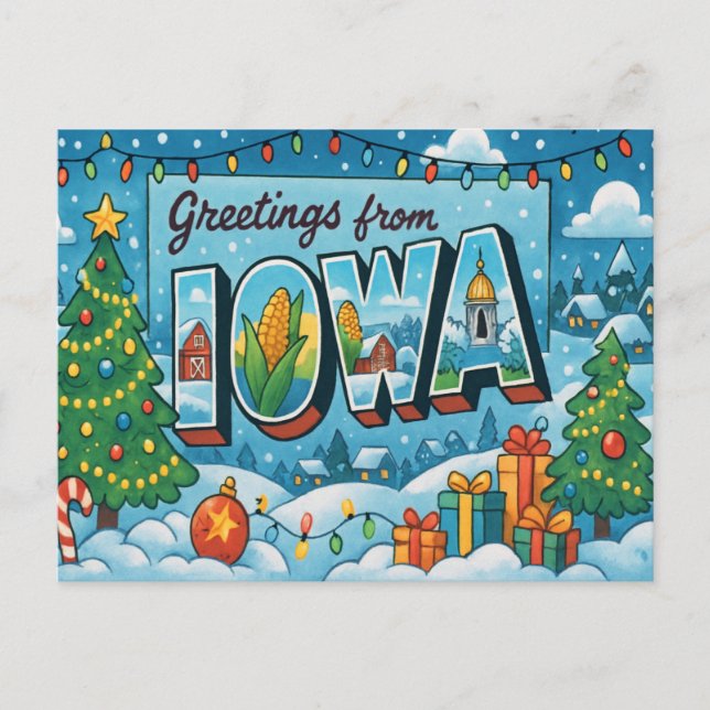 Cartão Postal de IOWA (Frente)
