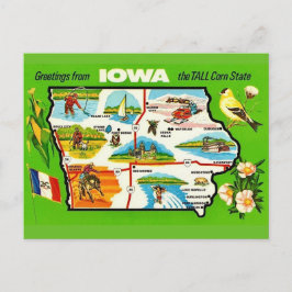 Cartão postal de Iowa - Tall Corn State