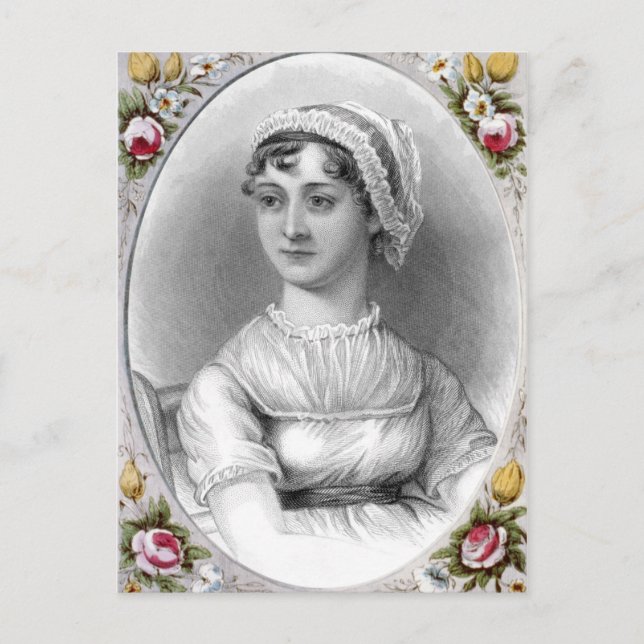 Cartão Postal de Jane Austen (1775-1817); (Frente)