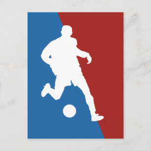 Cartão postal de jogador de futebol
