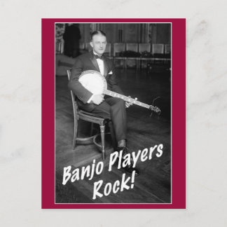 Cartão postal de Jogadores de Banjo