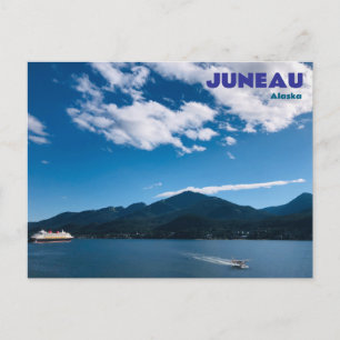 Cartão postal de Juneau Alasca com hidroavião de c