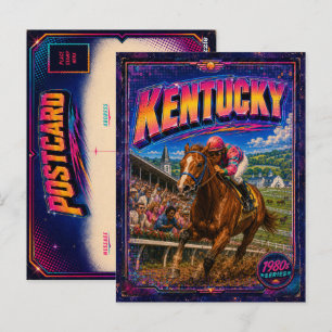 Cartão postal de Kentucky dos anos 80 Retro