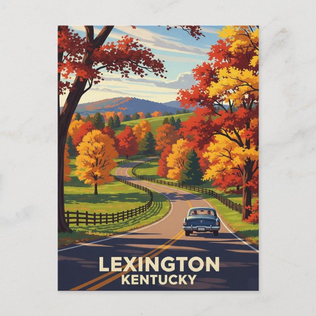 Cartão postal de Kentucky em Lexington (Frente)