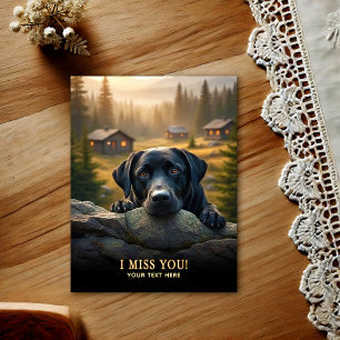 Cartão Postal de Labrador Retriever Eu Sinto Sua F