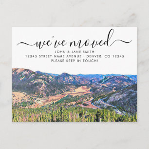 Cartão postal de lançamento de movimento do Colora