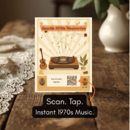 Cartão Postal de Lista de Reprodução de Música dos