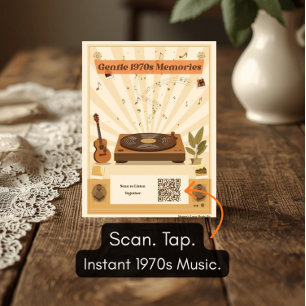 Cartão Postal de Lista de Reprodução de Música dos