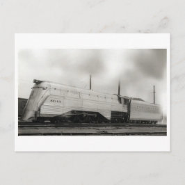 Cartão postal de Locomotiva Vintage Streamline Ste