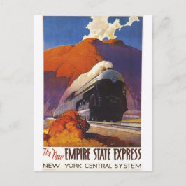 Cartão postal de Locomotiva Vintage Streamline Ste