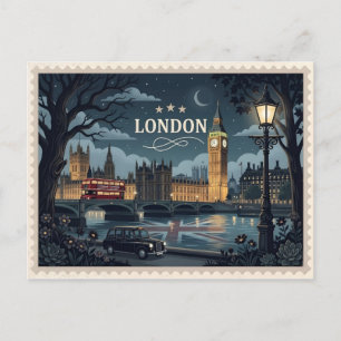 Cartão Postal de Londres Inglaterra Viagem Vintage