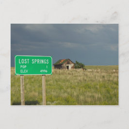Cartão postal de Lost Springs Wyoming