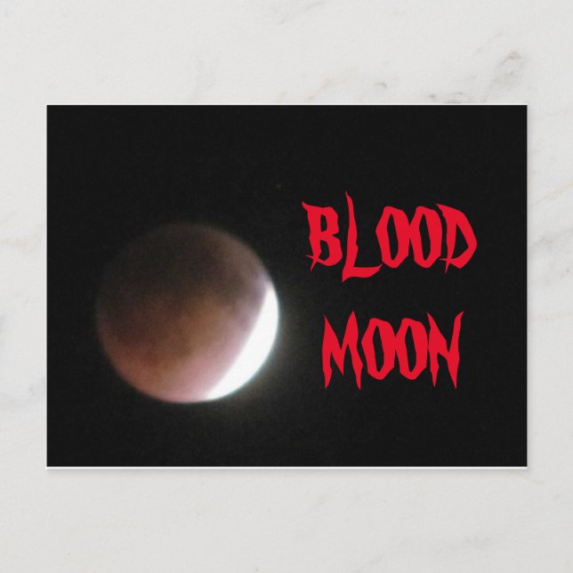 CARTÃO POSTAL DE LUA DE SANGUE (Frente)