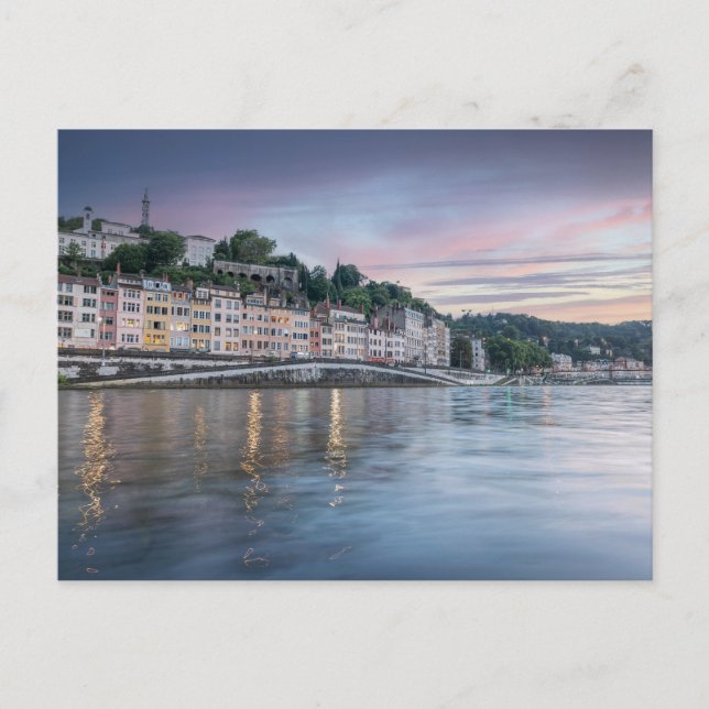 Cartão postal de Lyon, França (Frente)