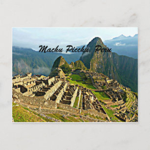 Cartão postal de Machu Picchu, Peru