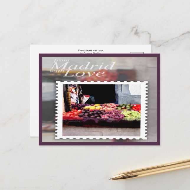 Cartão Postal De Madrid com Amor (Frente/Verso In Situ)