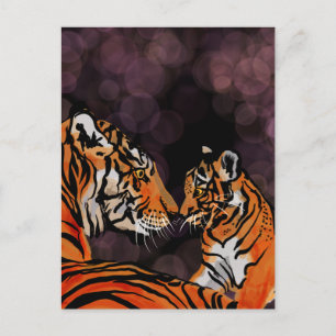 Cartão postal de mãe Tigre