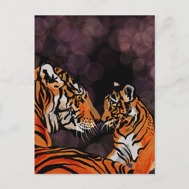 Cartão postal de mãe Tigre (Frente)