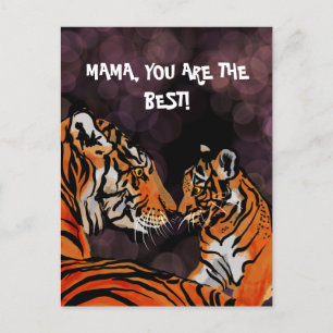 Cartão postal de mãe Tigre