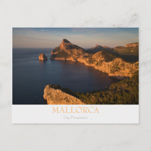 Cartão postal de Mallorca - Cap Formentor com text