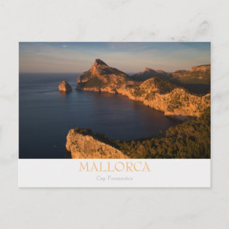 Cartão postal de Mallorca - Cap Formentor com text