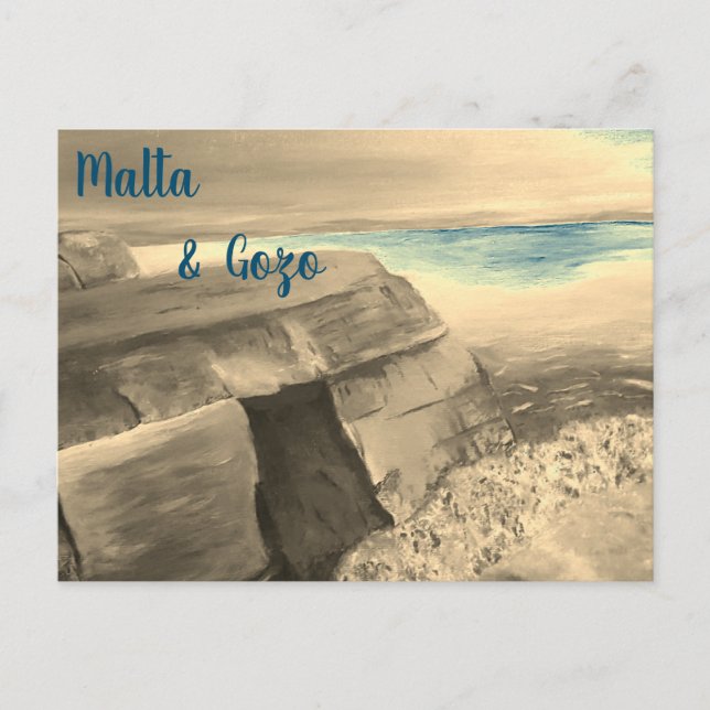 Cartão postal de Malta e Gozo (Frente)