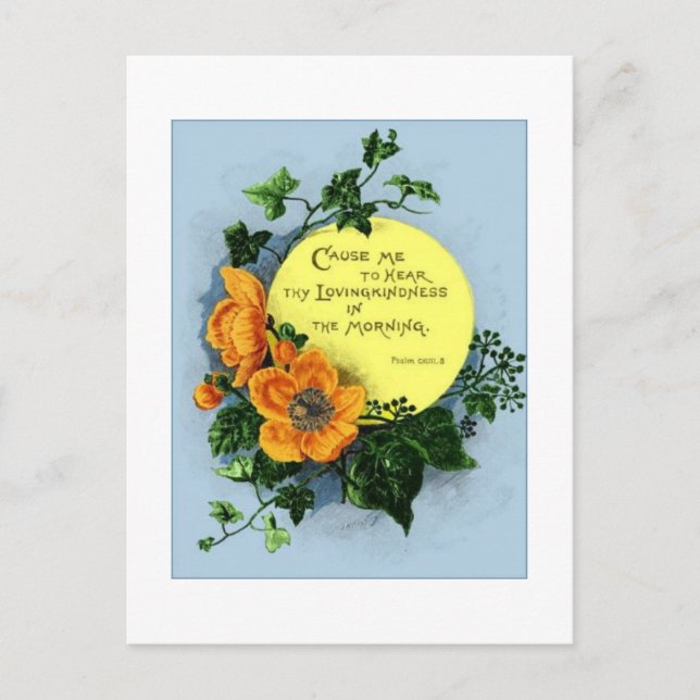 Cartão Postal De Manhã. (Frente)