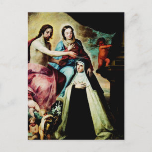 Cartão postal de Maria Madalena de Pazzi por Pedro