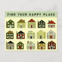 Cartão postal de marketing imobiliário