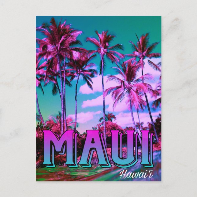 Cartão postal de Maui no Hawai'i (Frente)