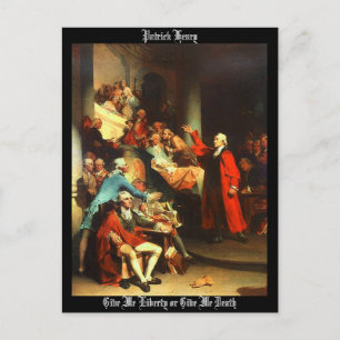 Cartão Postal "Dê-me liberdade ou me dê morte"