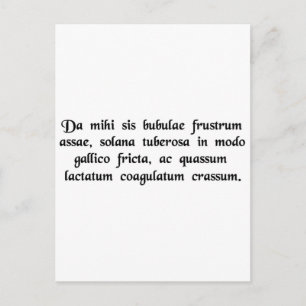 Cartão Postal Dê-me um hambúrguer, batatas fritas, e um....