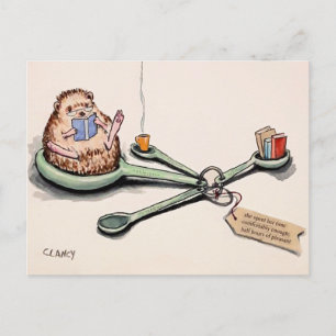 Cartão Postal De Meia Horas De Hedgehog