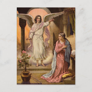 cartão postal de mensagem angel
