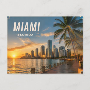 Cartão postal de Miami Flórida