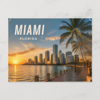 Cartão postal de Miami Flórida