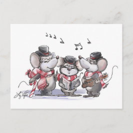 Cartão postal de Mic, Mac e Moe cantando canções d