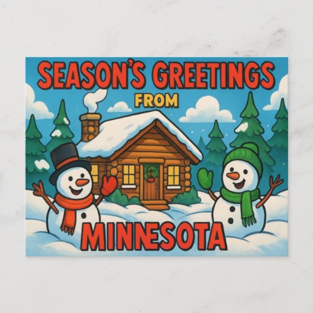 Cartão postal de MINNESOTA (Frente)