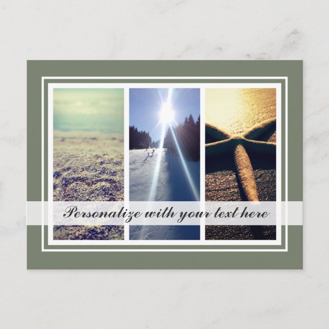 Cartão postal de modelo de colagem de fotos Tripty (Frente)