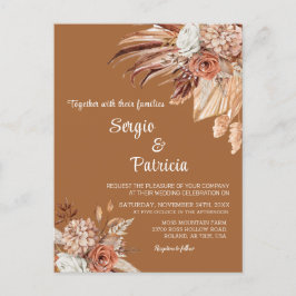 Cartão-postal de Modelo de Convite para casamento