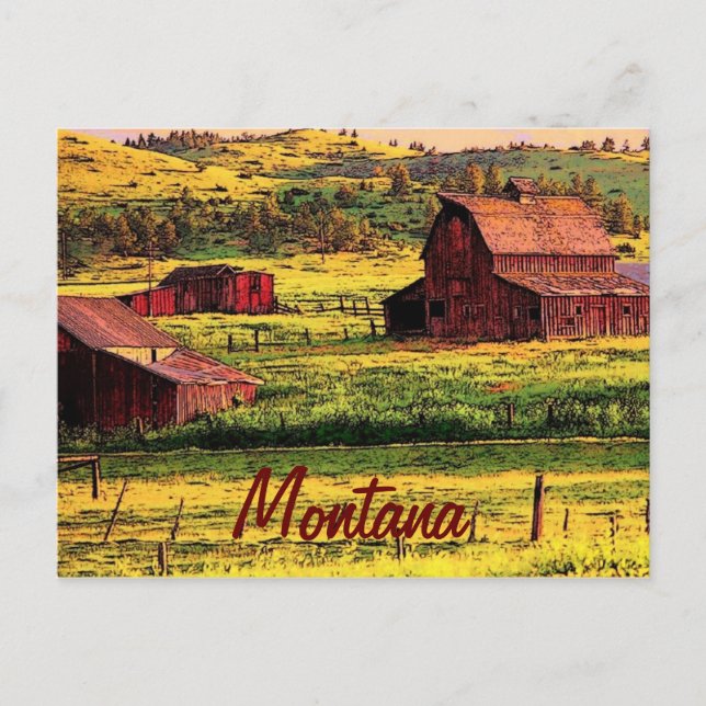Cartão postal de Montana (Frente)