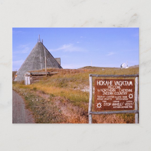Cartão postal de Montana Cheyenne (Frente)