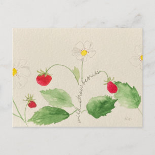 cartão postal de morango